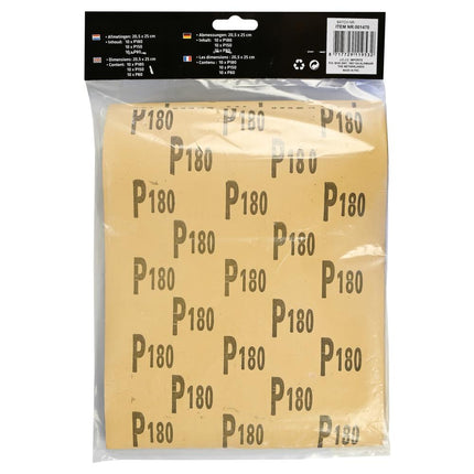 Benson Schuurpapier Set 30-delig - P80/P150/P180 - 93 x 230 mm