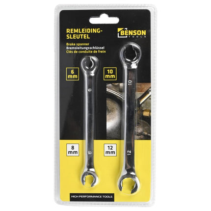 Benson Remleidingsleutelset - 2-delig - 6 t/m 12 mm - Chroom-Vanadium