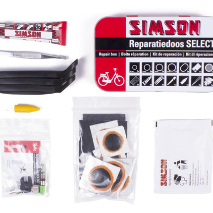 Simson Reparatiedoos Select - 16 Reparaties - Inclusief Bandenlichters & Handcleaner
