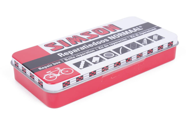Simson Reparatiedoos Normaal - Bandenplakset - 12 Reparaties - Inclusief Bandenlichters