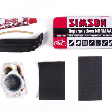 Simson Reparatiedoos Normaal - Bandenplakset - 12 Reparaties - Inclusief Bandenlichters