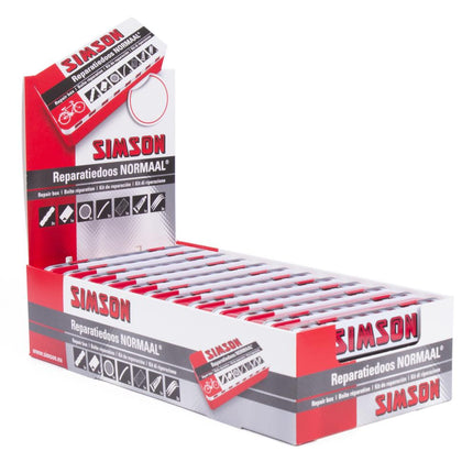 Simson Reparatiedoos Normaal - Bandenplakset - 12 Reparaties - Inclusief Bandenlichters