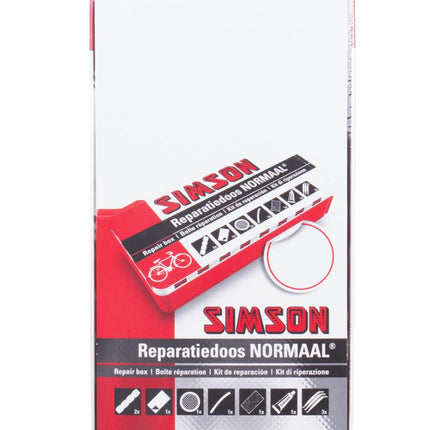 Simson Reparatiedoos Normaal - Bandenplakset - 12 Reparaties - Inclusief Bandenlichters