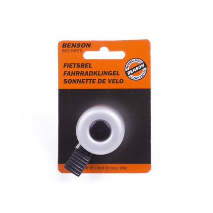Benson Compacte Fietsbel - Ø 35 mm - Aluminium - Zilver