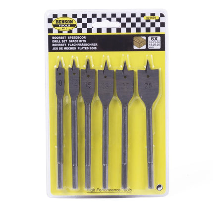 Benson Speedboorset - 6-delig - Microgroeven voor Minder Trillingen