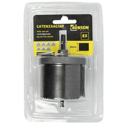 Benson Gatenzaagset - 7-delig - Ø 26-63 mm - Extra Gehard Staal