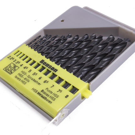Benson Metaalboorset - 13-delig - HSS-Staal - 2 t/m 8 mm - Inclusief Cassette