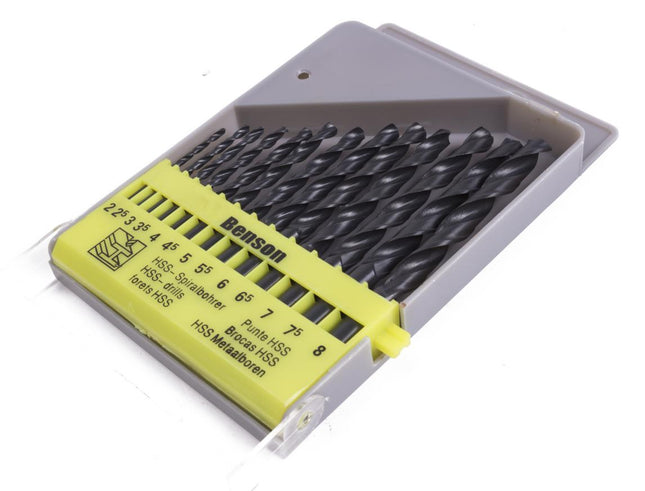 Benson Metaalboorset - 13-delig - HSS-Staal - 2 t/m 8 mm - Inclusief Cassette