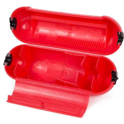 Benson Stekkersafe & Veiligheidsbox – Rood – Spatwaterdicht – 20,5 cm