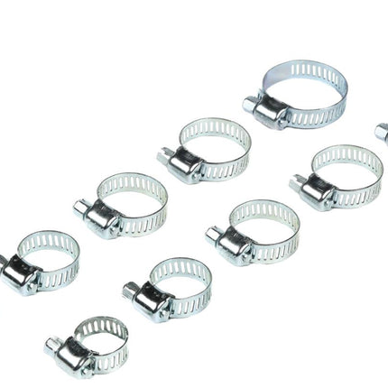 Benson Slangklemmen Set 10-delig – 5 Maten – Corrosiebestendig