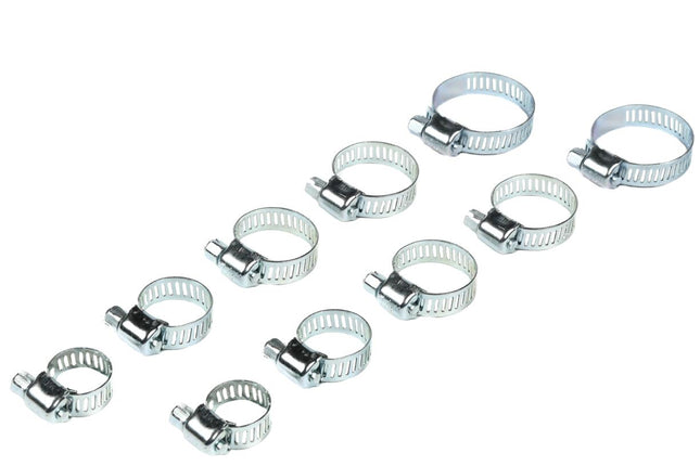 Benson Slangklemmen Set 10-delig – 5 Maten – Corrosiebestendig