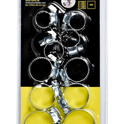 Benson Slangklemmen Set 10-delig – 5 Maten – Corrosiebestendig