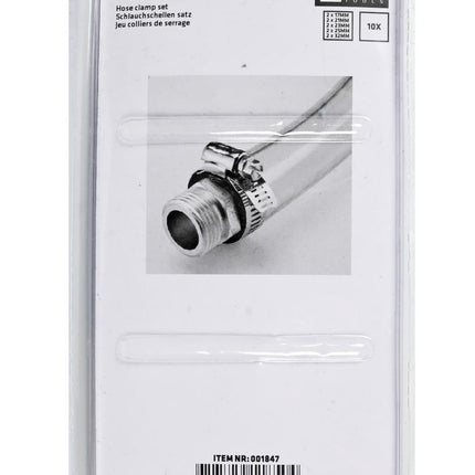 Benson Slangklemmen Set 10-delig – 5 Maten – Corrosiebestendig