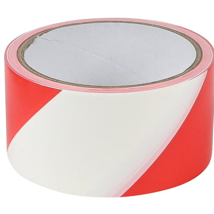 Benson Afzetlint Rood/Wit - 48 mm x 50 meter - Robuust & Zichtbaar