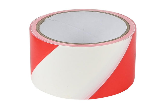 Benson Afzetlint Rood/Wit - 48 mm x 50 meter - Robuust & Zichtbaar
