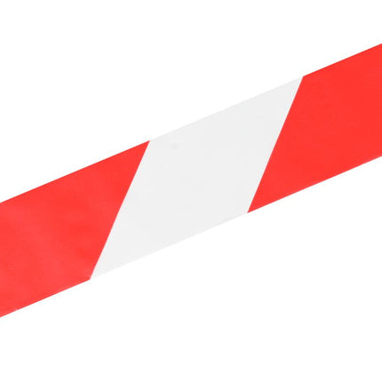 Benson Afzetlint Rood/Wit - 48 mm x 50 meter - Robuust & Zichtbaar
