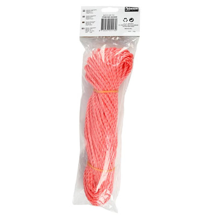 Benson Polypropyleen Touw Oranje 4 mm x 25 Meter - 400 kg Breeksterkte