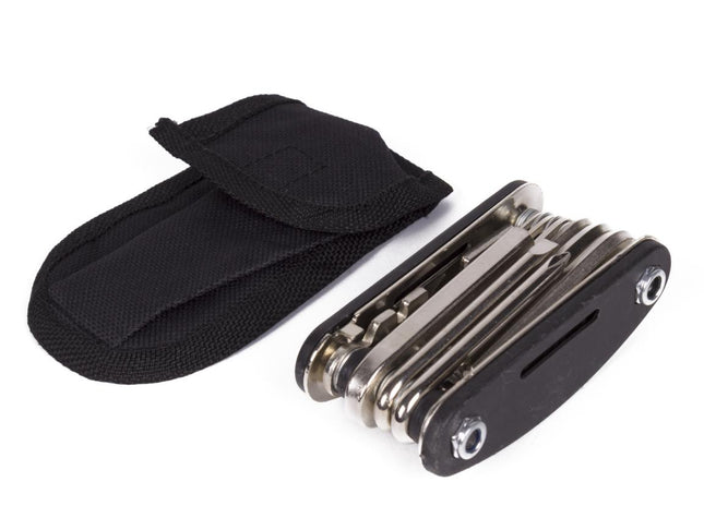 Benson Fiets Multitool - 16-delig - Compacte Reparatieset - Zwart