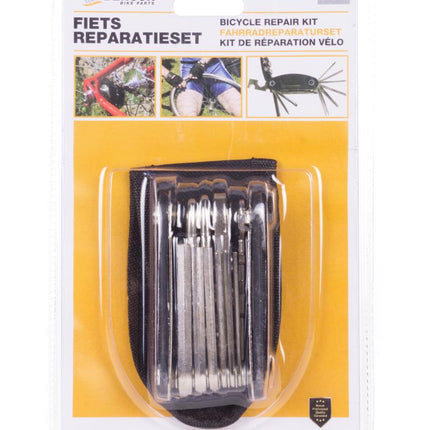 Benson Fiets Multitool - 16-delig - Compacte Reparatieset - Zwart