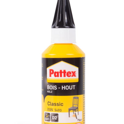 Pattex Houtlijm Classic – 75 gram – Transparant & IJzersterk