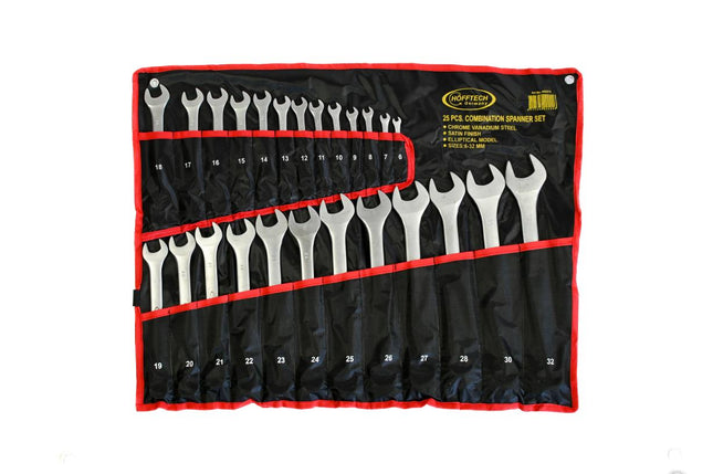 Hofftech Ring-steeksleutelset - 25-delig - 6 t/m 32 mm - Chroom-Vanadiumstaal
