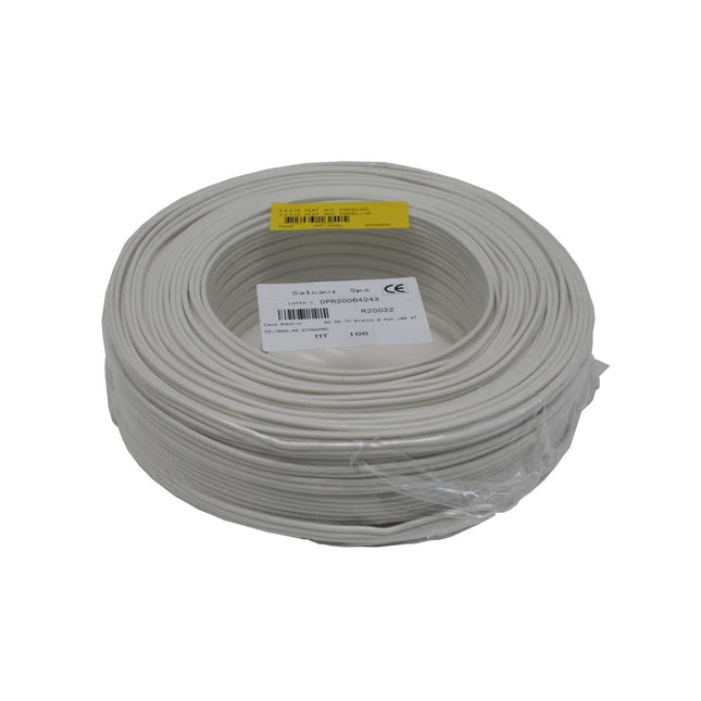 Dealzzz Stroomkabel Tweeling - 2 x 0.75 mm² - 100 meter - Wit - PVC