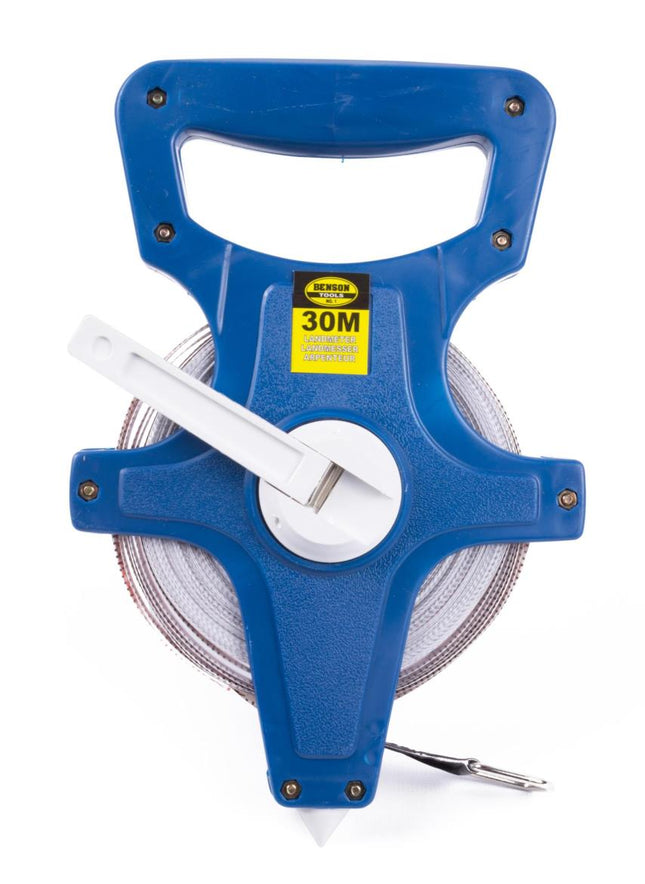 Benson Landmeter 30 meter - Glasfiber - Slagvaste Haspel