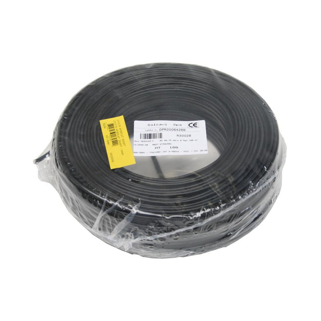Dealzzz Stroomkabel Ovaal - 2 x 0.75 mm² - 100 meter - Zwart - PVC