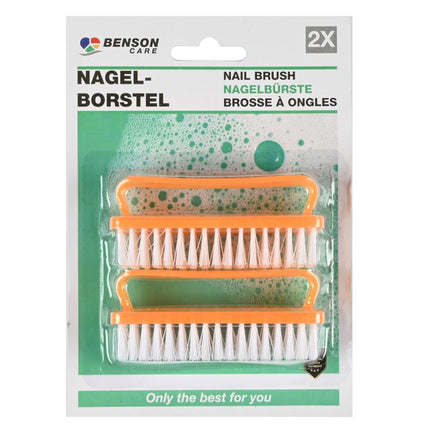 Benson Nagelborstel Set – 2 Stuks – Met Handvat – 8 cm