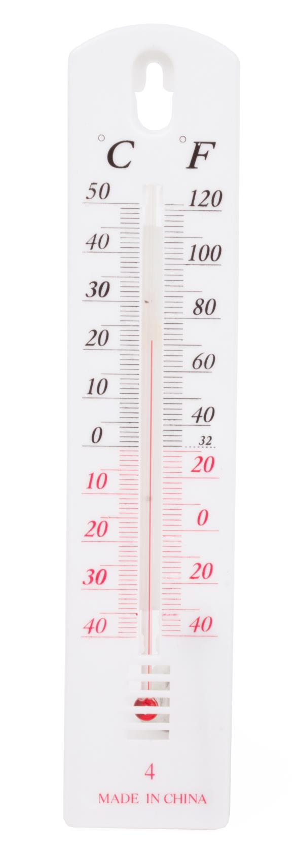 Benson Buitenthermometer - Wit - 20 cm - Voor Binnen & Buiten