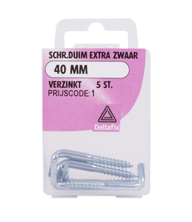 Benson Schroefduim Extra Zwaar – 40 mm – Verzinkt