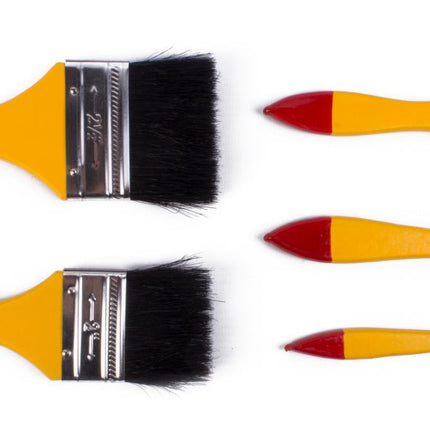 Benson Verfkwastenset Plat 5-delig - Diverse Maten - Voor 2-Componenten