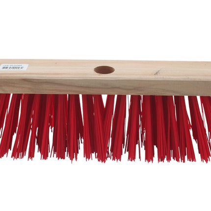 Benson Straatbezem - 29 cm - Rood - Kunstvezel - Exclusief Steel