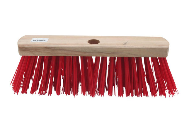 Benson Straatbezem - 29 cm - Rood - Kunstvezel - Exclusief Steel