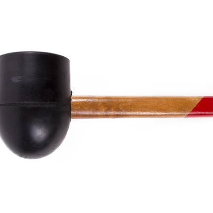 Benson Rubberhamer - Ø 90 mm - Houten Steel - Rond & Plat