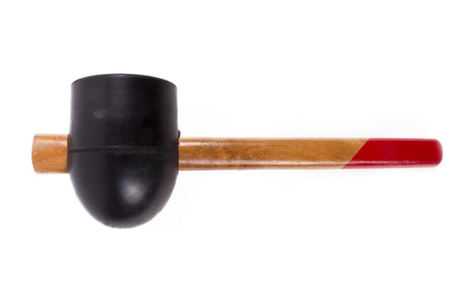 Benson Rubberhamer - Ø 90 mm - Houten Steel - Rond & Plat