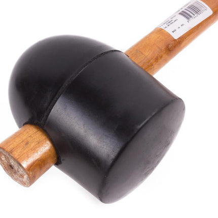 Benson Rubberhamer - Ø 90 mm - Houten Steel - Rond & Plat