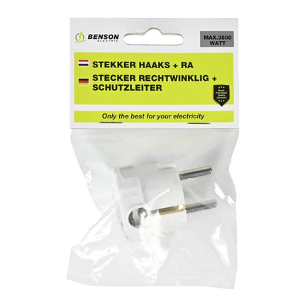 Benson Haakse Randaardestekker – Wit – 3500 Watt