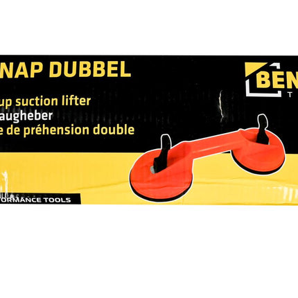 Benson Dubbele Zuignaphouder - 50 kg - Ø 115 mm - Oranje
