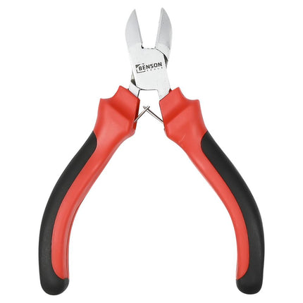 Benson Mini Zijsnijtang - 115 mm - Precisie & Comfort - Rood/Zwart