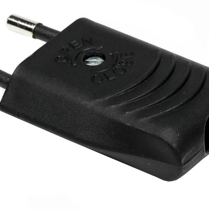 Benson Platte Eurostekker – Zwart – 2.5 Ampère – Type C