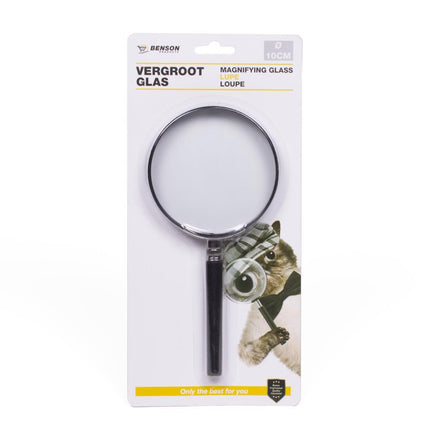 Benson Vergrootglas - Loupe - Ø 100 mm - 4x Vergroting - Zwart