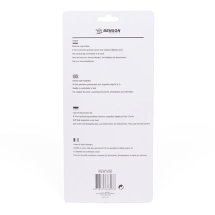 Benson Vergrootglas - Loupe - Ø 100 mm - 4x Vergroting - Zwart