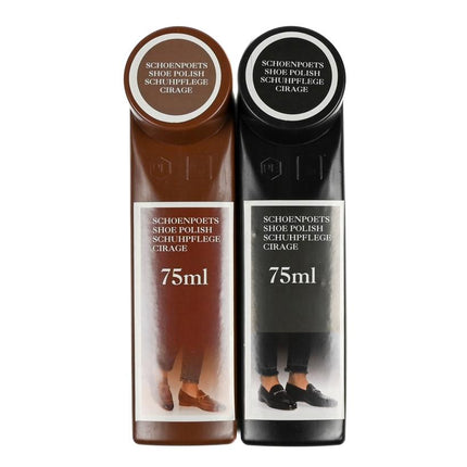 Benson Schoenpoetsset - Zwart & Bruin - 2-delig - 75 ml per dispenser