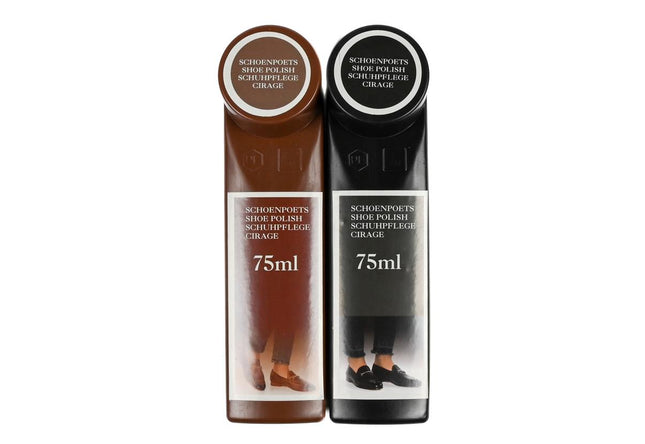 Benson Schoenpoetsset - Zwart & Bruin - 2-delig - 75 ml per dispenser