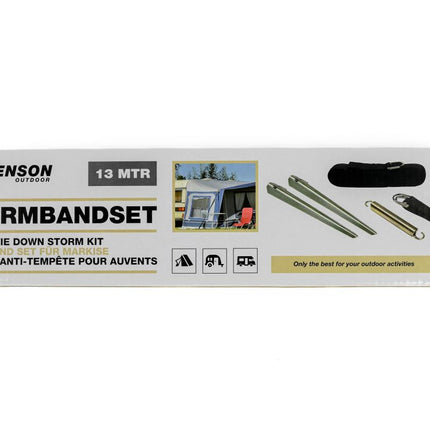 Benson Universele Stormband Set - 13 Meter - Inclusief Veer en Stormharingen