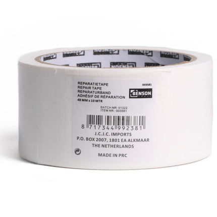Benson Reparatietape 10 m - Space Wit - Sterk & Veelzijdig