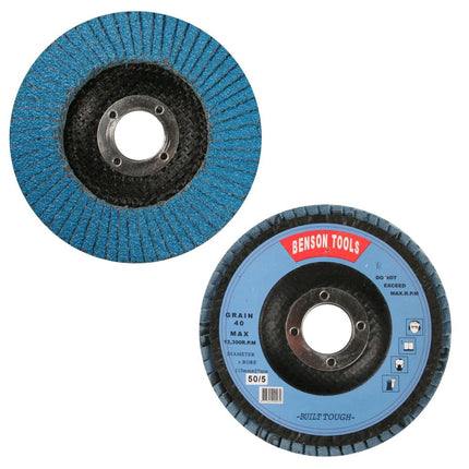 Benson Lamellenschijf Ø 115 mm – Korrel 40 – Voor Staal en RVS