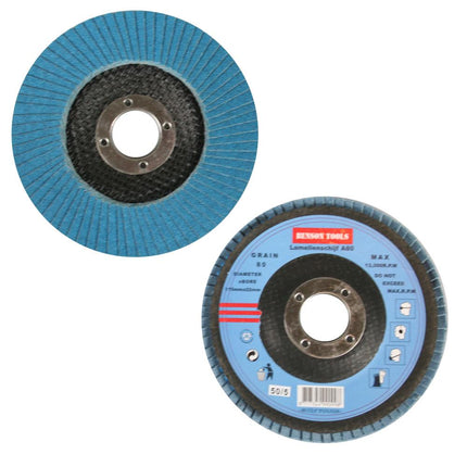 Benson Lamellenschijf Ø 115 mm – Korrel 80 – Set van 5 stuks