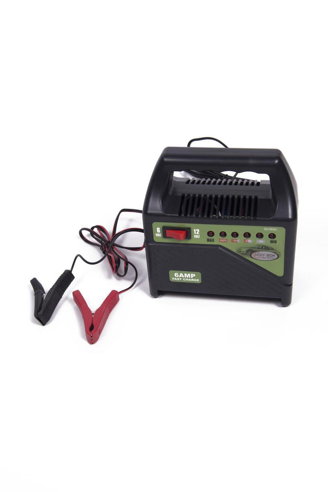 Hofftech Acculader - 6V & 12V - 6 Ampère - Intelligent & Veilig Laden